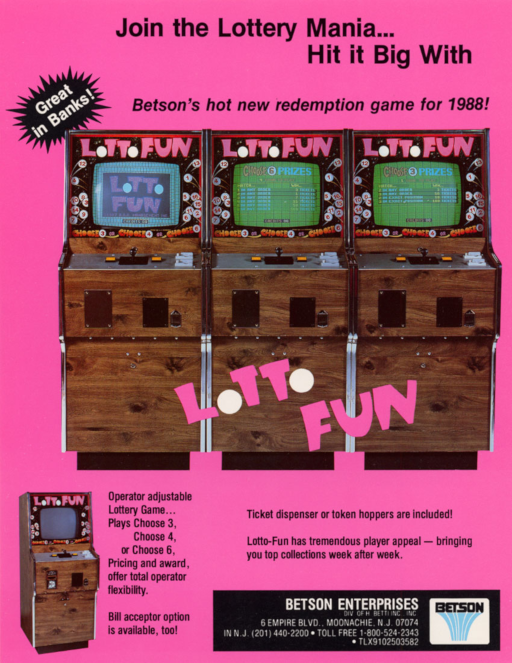 Lotto Fun Arcade Game Cover